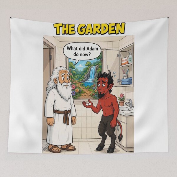 Item preview, The Garden - What Did Adam Do Now? designed and sold by Fort Chiswell Trading Company.