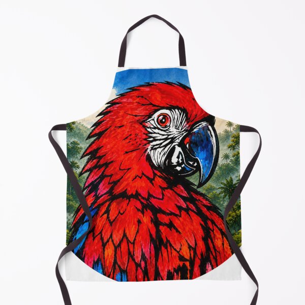 Item preview, Red Macaw in the Brazilian Jungle designed and sold by SidneiSampaioStudio.