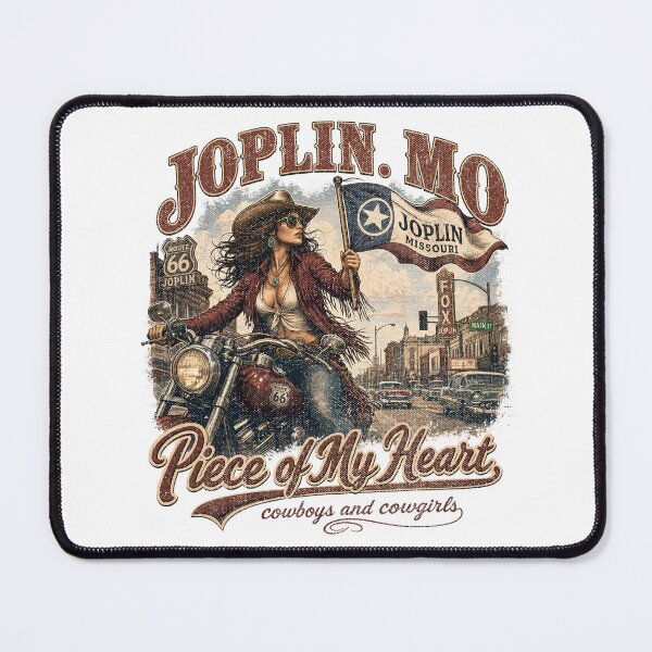 Item preview, Joplin Missouri Route 66 Cowgirl Motorcycle Design designed and sold by castillomiami.