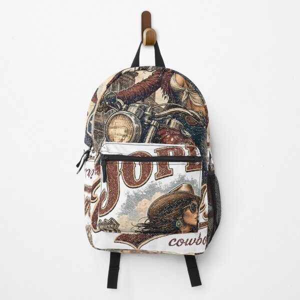 Item preview, Joplin Missouri Route 66 Cowgirl Motorcycle Design designed and sold by castillomiami.