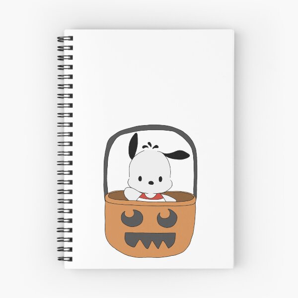 Item preview, Cute Sanrio Character Pochacco in Pumpkin Basket Halloween Kawaii Fall Illustration designed and sold by Iska-Designs.