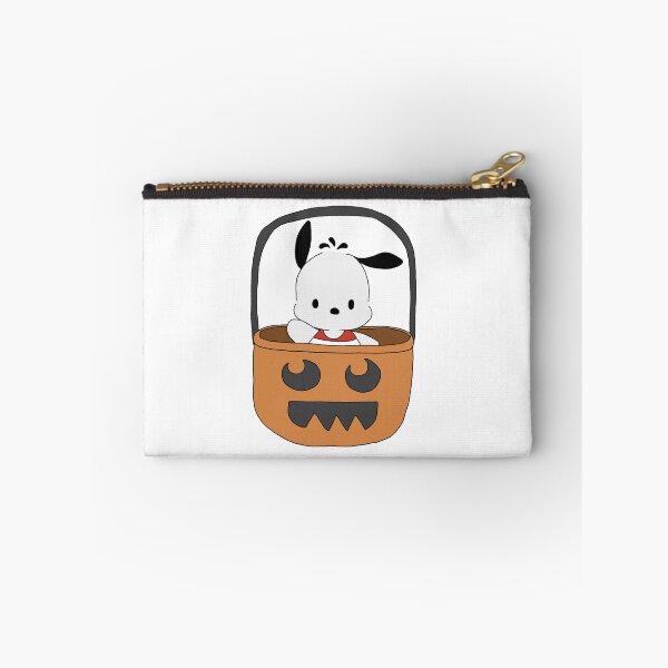 Item preview, Cute Sanrio Character Pochacco in Pumpkin Basket Halloween Kawaii Fall Illustration designed and sold by Iska-Designs.