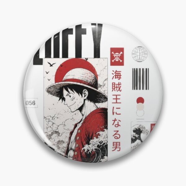 Item preview, One piece mugiwara no luffy straw hat pirates retro vintage japanese design designed and sold by Dlvznbm.