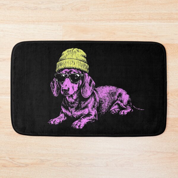 Item preview, Dachshund With a Beanie and Sunglasses designed and sold by MZS Studio.