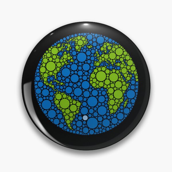 Item preview, Colorful Dot Globe Earth World Map designed and sold by Moizento.