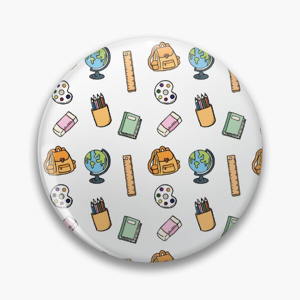 Item preview, Back to School Doodle Set, Hand Drawn Stationery Bundle, Pastel School Supplies designed and sold by Tanapan2529.
