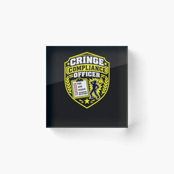 Item preview, Funny Cringe Compliance Officer designed and sold by elderberry.