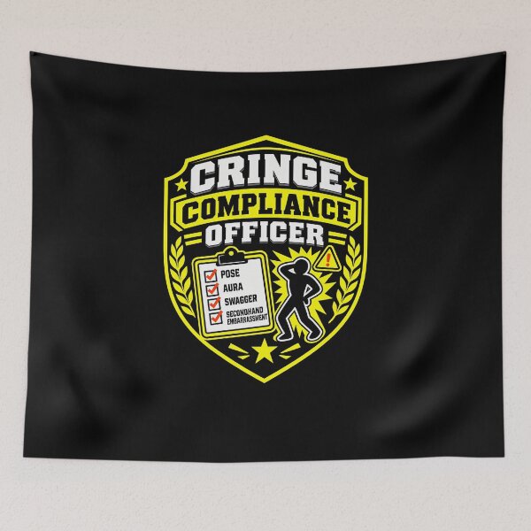 Item preview, Funny Cringe Compliance Officer designed and sold by elderberry.