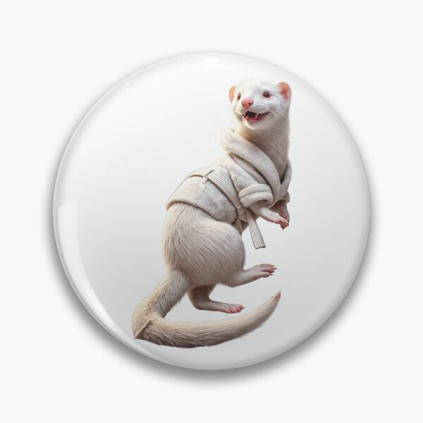 Item preview, Albino Ferret Relaxing in a Bathrobe designed and sold by Sillytoe.