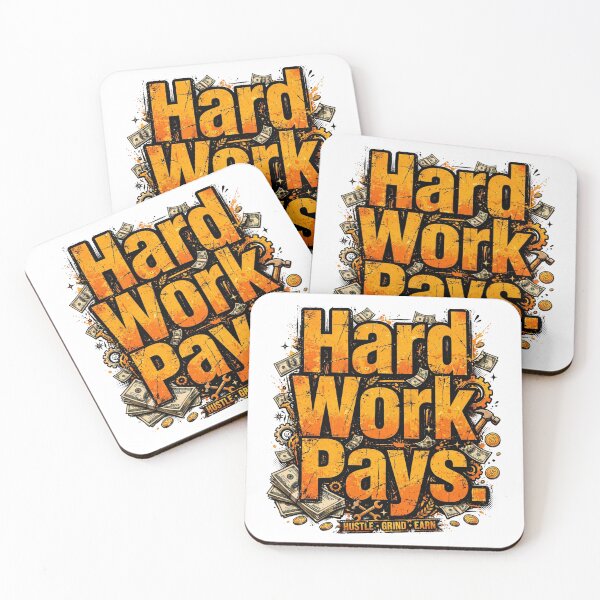 Item preview, Hard Work Pays  designed and sold by Geordesign.