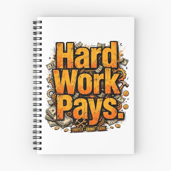 Item preview, Hard Work Pays  designed and sold by Geordesign.