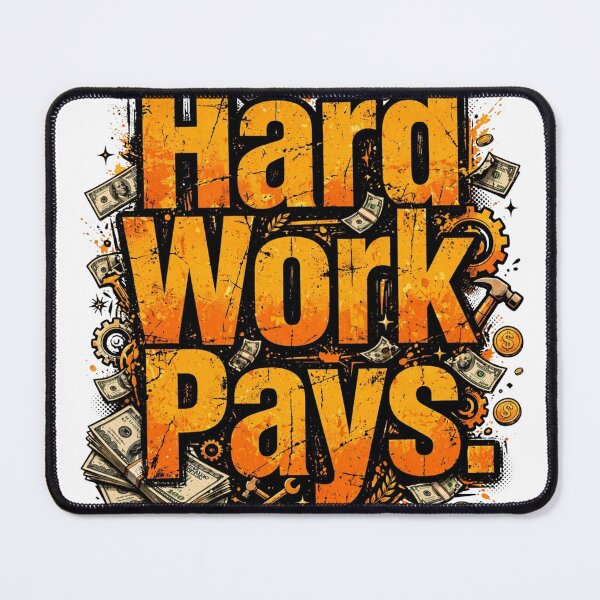 Item preview, Hard Work Pays designed and sold by Geordesign.