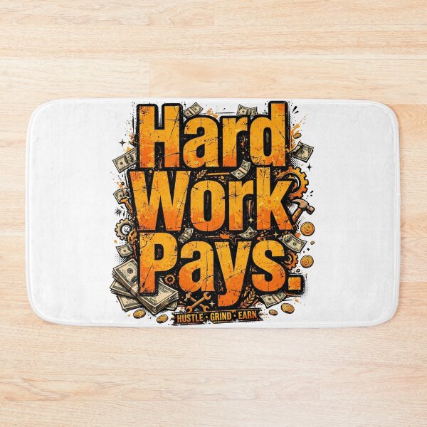 Item preview, Hard Work Pays  designed and sold by Geordesign.