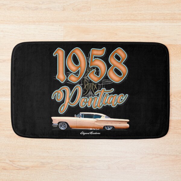 Item preview, 1958 Pontiac chopped top with text - Lowrider, Kustom, Hot Rod, Muscle Car designed and sold by Elegant Customs.