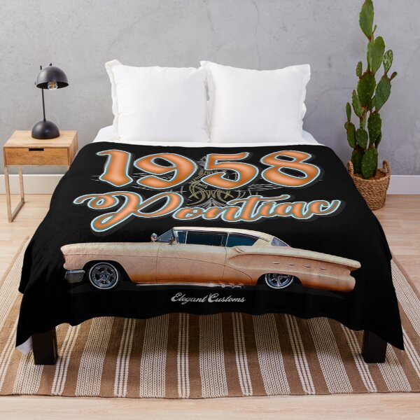 Item preview, 1958 Pontiac chopped top with text - Lowrider, Kustom, Hot Rod, Muscle Car designed and sold by Elegant Customs.