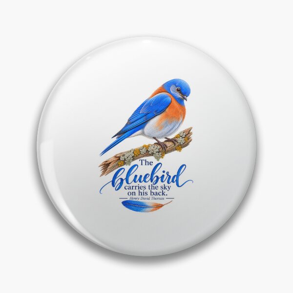 Item preview, The Bluebird carries the sky on his back-Henry David Thoreau designed and sold by Tara's Nature Shop.