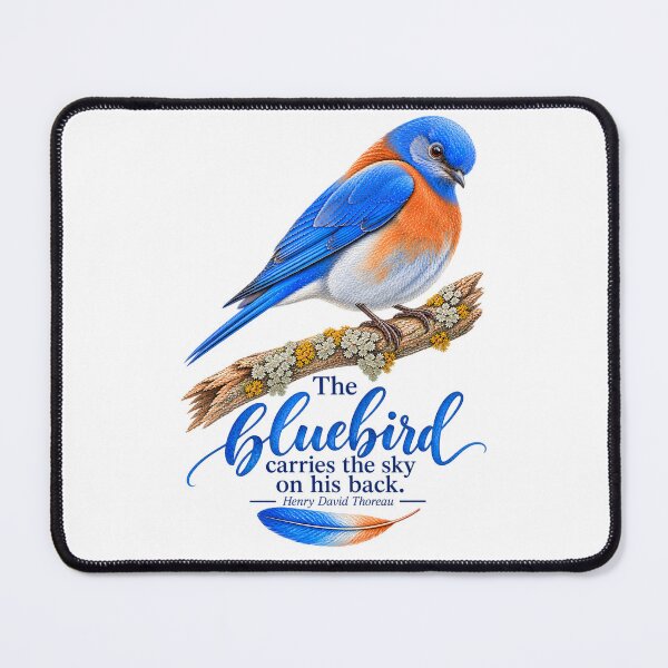 Item preview, The Bluebird carries the sky on his back-Henry David Thoreau designed and sold by Tara's Nature Shop.