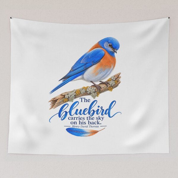 Item preview, The Bluebird carries the sky on his back-Henry David Thoreau designed and sold by Tara's Nature Shop.