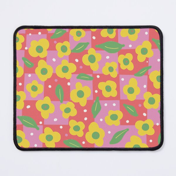 Item preview, Happy Wonky Check And Flower Colorful Fun. designed and sold by SalsySafrano.