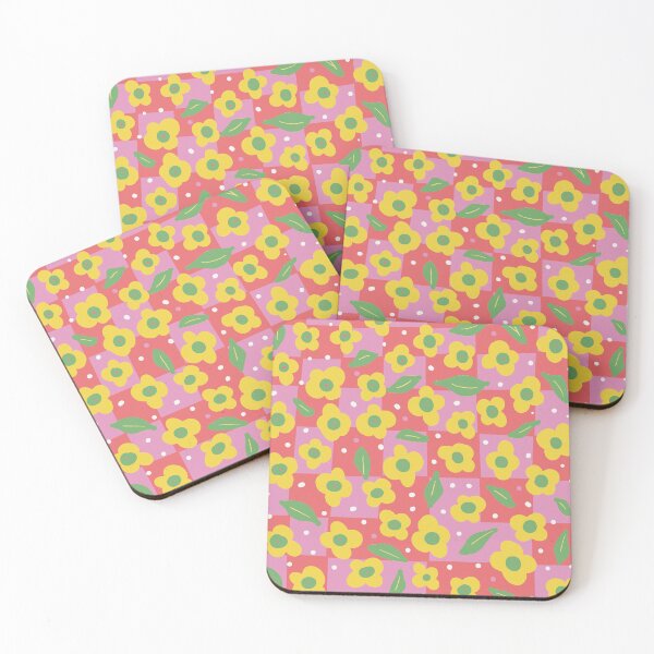 Item preview, Happy Wonky Check And Flower Colorful Fun. designed and sold by SalsySafrano.