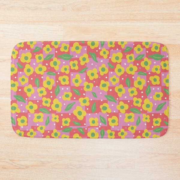 Item preview, Happy Wonky Check And Flower Colorful Fun. designed and sold by SalsySafrano.