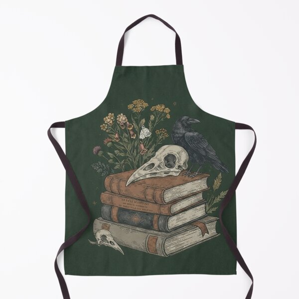 Item preview, "Ammeluk Raven & Skull Dark Academia Pattern" designed and sold by Ammeluk.
