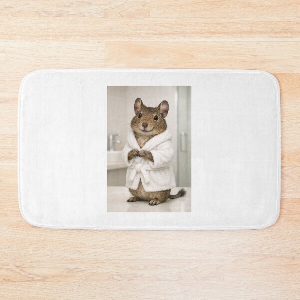 Item preview, Degu Wearing a Bathrobe designed and sold by Sillytoe.
