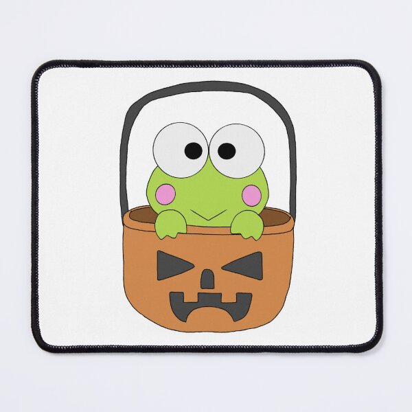 Item preview, Cute Sanrio Character Keroppi in Pumpkin Basket Halloween Kawaii Fall Illustration designed and sold by Iska-Designs.