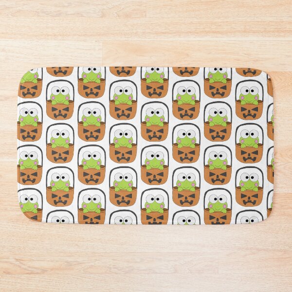 Item preview, Cute Sanrio Character Keroppi in Pumpkin Basket Halloween Kawaii Fall Illustration designed and sold by Iska-Designs.