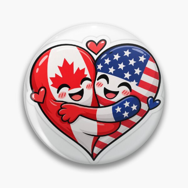 Item preview, Canada USA Friendship designed and sold by luchik-and-co.