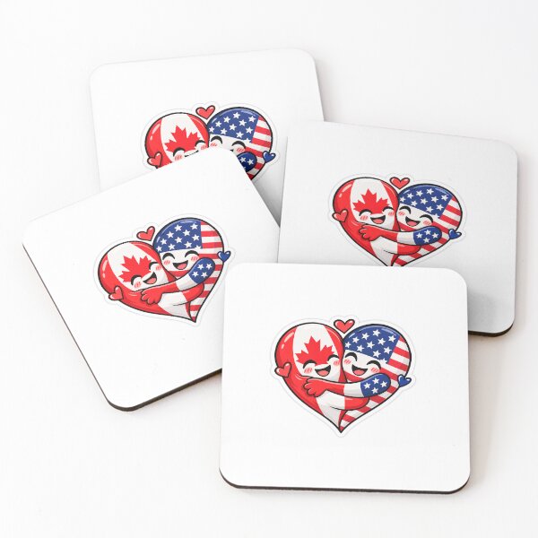 Item preview, Canada USA Friendship designed and sold by luchik-and-co.