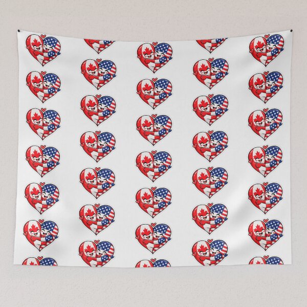Item preview, Canada USA Friendship designed and sold by luchik-and-co.