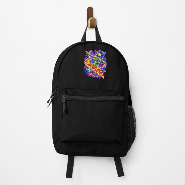 Item preview, Funny Cosmic Alien Pizza Surfer Art designed and sold by elderberry.