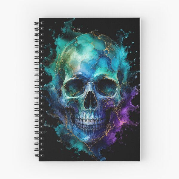 Item preview, Blue Marbled Skull designed and sold by PurrfectWhisper.