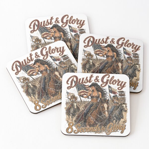 Item preview, Dust & Glory 8 Seconds to Glory Cowgirl Rodeo Design designed and sold by castillomiami.