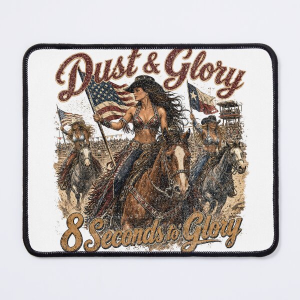 Item preview, Dust & Glory 8 Seconds to Glory Cowgirl Rodeo Design designed and sold by castillomiami.