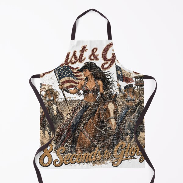 Item preview, Dust & Glory 8 Seconds to Glory Cowgirl Rodeo Design designed and sold by castillomiami.