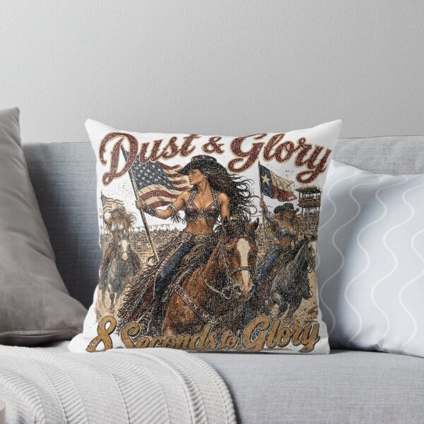 Item preview, Dust & Glory 8 Seconds to Glory Cowgirl Rodeo Design designed and sold by castillomiami.