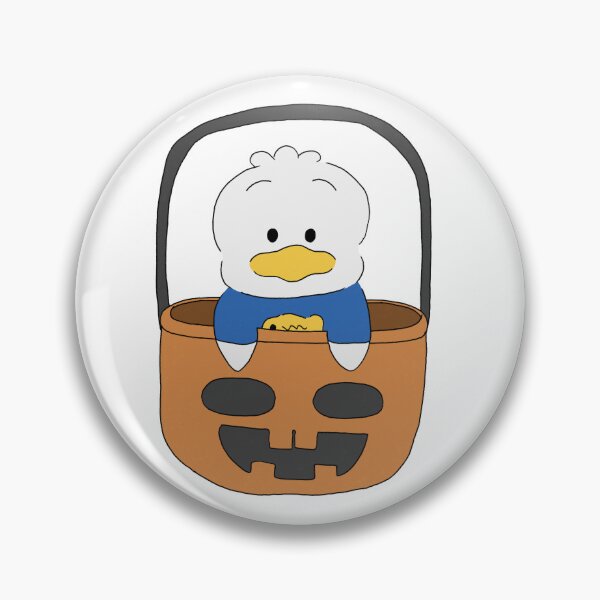 Item preview, Cute Sanrio Character Ahiru No Pekkle in Pumpkin Basket Halloween Kawaii Fall Illustration designed and sold by Iska-Designs.