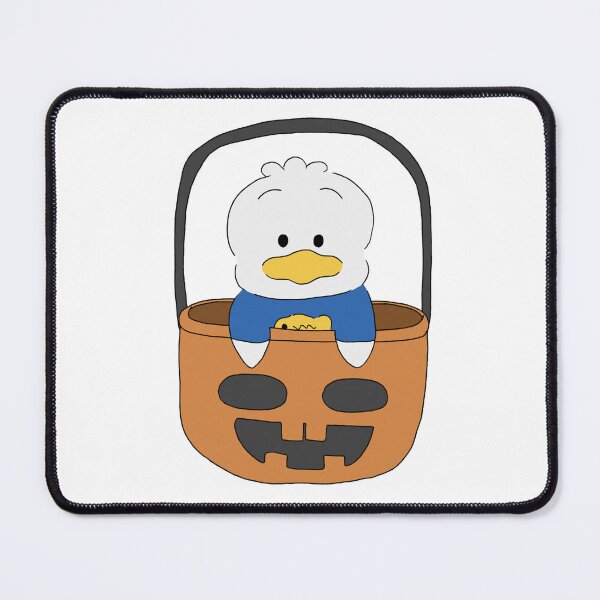Item preview, Cute Sanrio Character Ahiru No Pekkle in Pumpkin Basket Halloween Kawaii Fall Illustration designed and sold by Iska-Designs.