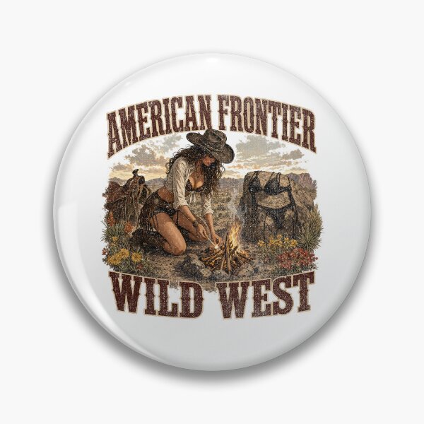 Item preview, American Frontier Wild West Cowgirl Campfire Design designed and sold by castillomiami.