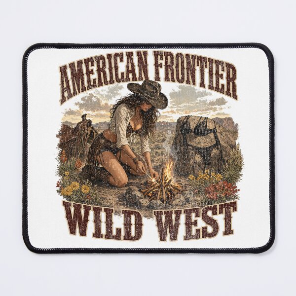Item preview, American Frontier Wild West Cowgirl Campfire Design designed and sold by castillomiami.