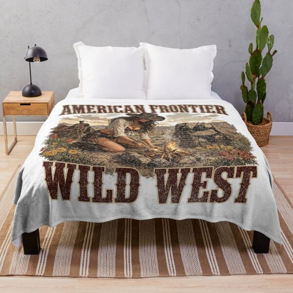 Item preview, American Frontier Wild West Cowgirl Campfire Design designed and sold by castillomiami.