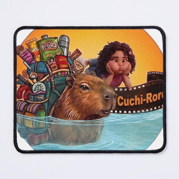 Item preview, Cuchi-Rore Capybara Swimming With Snacks designed and sold by CUCHIRORE.