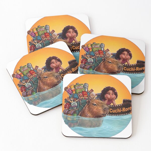 Item preview, Cuchi-Rore Capybara Swimming With Snacks designed and sold by CUCHIRORE.