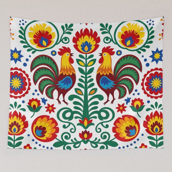 Item preview, B Polish Folk Art Slavik Wycinanki Eastern Bohemian designed and sold by ART ATTACK ZONE.