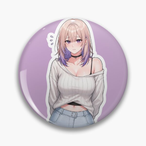 Item preview, How Depressing... Moody Anime Girl Sticker designed and sold by MeowLoka ⭐⭐⭐⭐.