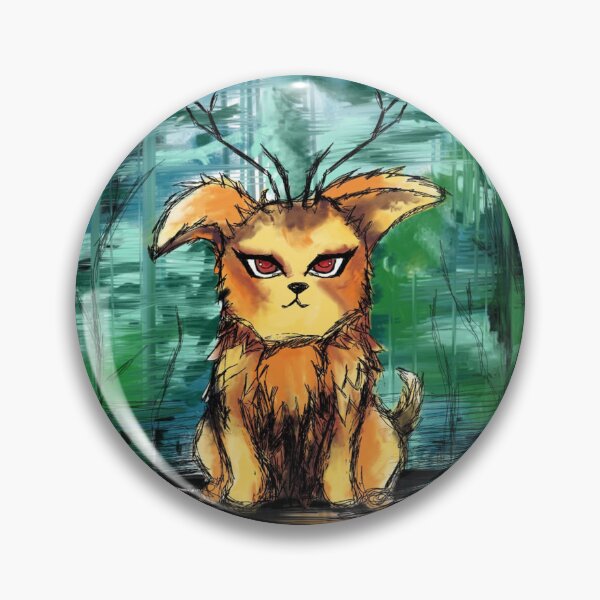 Item preview, Cute Fantasy Dog - Green designed and sold by DwellerArt.