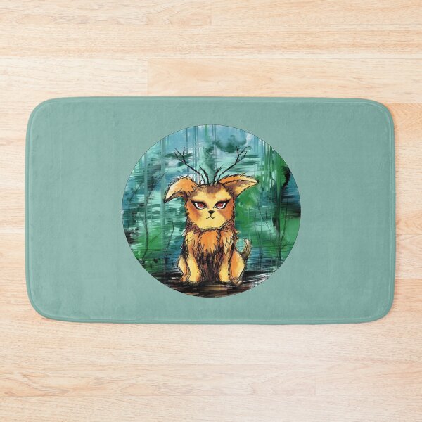 Item preview, Cute Fantasy Dog - Green designed and sold by DwellerArt.