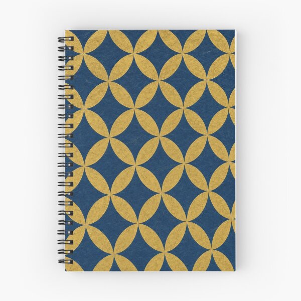 Item preview, Japanese Shippo Pattern Gold and Navy Blue designed and sold by vekotpu.